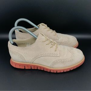 Cole Haan ZeroGrand Oxford Suede‎ Shoes Youth Sz 3.5